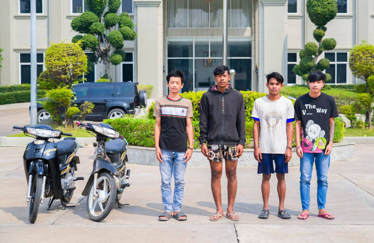 អាវុធហត្ថរាជធានីភ្នំពេញ ឃាត់ខ្លួនក្មេងទំនើង០៩នាក់ បញ្ជូនទៅតុលាការនិងកោសក់ហាត់កីឡា ព្រមទាំងដកហូតម៉ូតូរក្សាទុក ០៣ខែ!