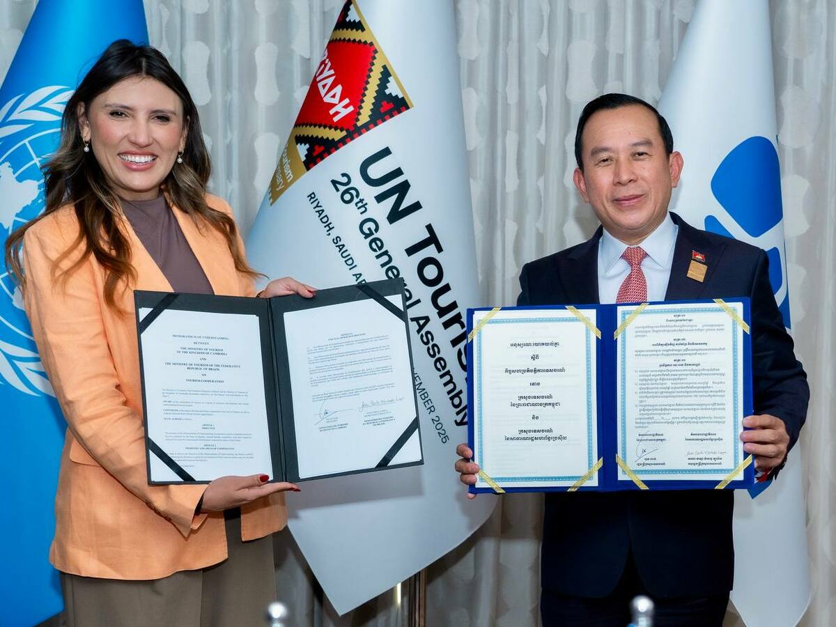 សាធារណរដ្ឋសហព័ន្ធប្រេស៊ីល ដែលមានប្រជាជនច្រើនជាង ២០០លាននាក់ ជាប្រទេសនៅទ្វីបអាមេរិកខាងត្បូងដំបូងគេ បានចុះអនុស្សរណៈនៃការយោគយល់គ្នាស្តីពីកិច្ចសហប្រតិបត្តិការទេសចរណ៍ជាមួយកម្ពុជា..