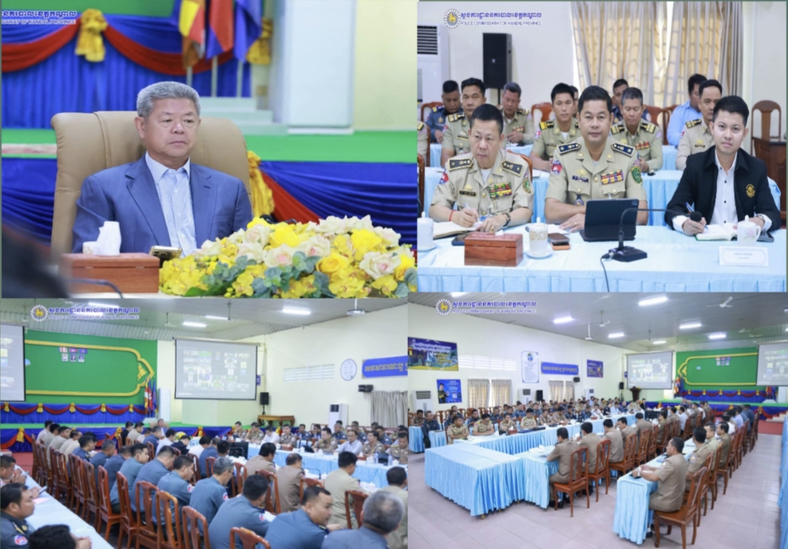 លោកឧត្តមសេនីយ៍ទោ ឈឿន សុចិត្ត ស្នងការនគរបាលខេត្តកណ្តាល បានចាត់លោកឧត្តមសេនីយ៍ត្រី តុប សុវណ្ណ ស្នងការរង និងលោកឧត្តមសេនីយ៍ត្រី ឡាក់ ម៉េងធី ស្នងការរងជាតំណាងចូលរួមកិច្ចប្រជុំផ្សព្វផ្សាយច្បាប់ស្តីពី..