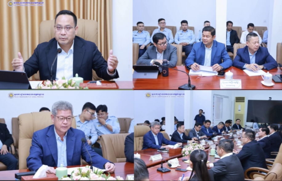 លោកឧត្តមសេនីយ៍ទោ ឈឿន សុចិត្ត ស្នងការនគរបាលខេត្តកណ្តាល បាន ចាត់លោកឧត្តមសេនីយ៍ត្រី ឡាក់ ម៉េងធី ស្នងការរងជាតំណាងចូលរួមកិច្ចប្រជុំជួបសម្ដែងការគួរសម និងពិភាក្សា..